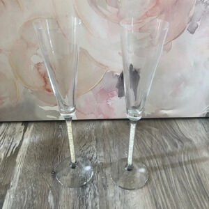 . Saks fifth avenue toasting flutes